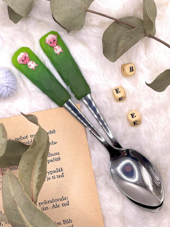 Zdobená lžička s ovečkou