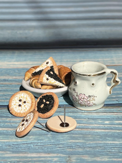 Náušnice chodské koláče 