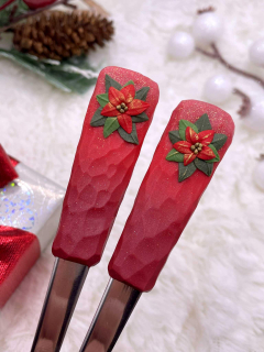 Zdobená lžička s vánoční hvězdou