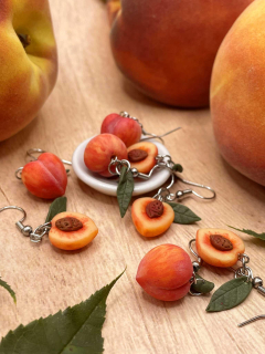 Náušnice Broskve visací