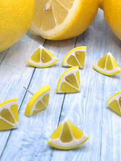 Náušnice citrony napichovací