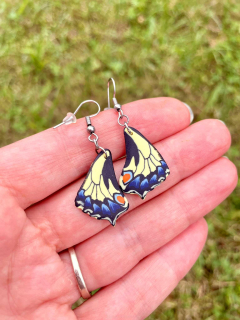 Náušnice Motýlí křídla - Otakárek fenyklový