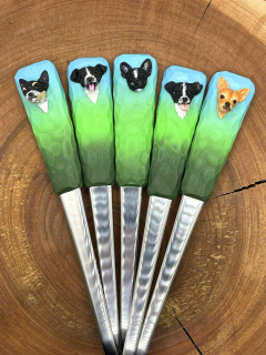 Zdobená lžička s pejskem delší