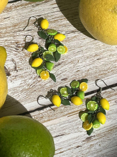 Náušnice citrony a limety