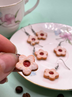 Náušnice Linecké květy visací