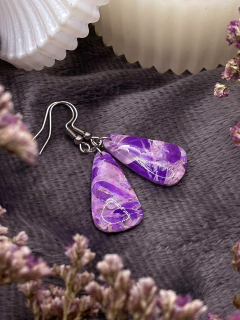 Náušnice Ametystová mlha