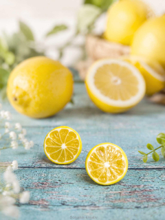 Náušnice citrony plátky napichovací